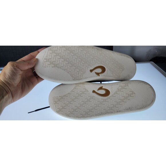 OluKai Punini Men US 10.5 Navy Bamboo Low Top Casual Comfort Sneakers 10514-548Z - Picture 6 of 9